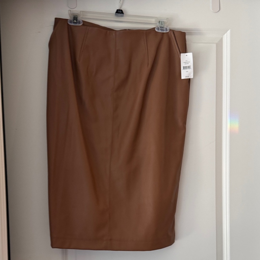 Saks Fifth Avenue Tan Pencil Skirt